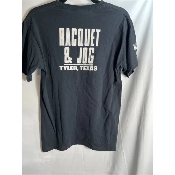 Gildan Racquet & Jog Tyler Tx T-Shirt Women's XL Black Short Sleeve Top - Image 2