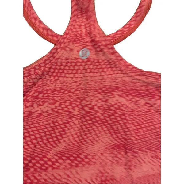 Lululemon racerback coral orange athletic tank‎ Orange Size 6 - Image 3