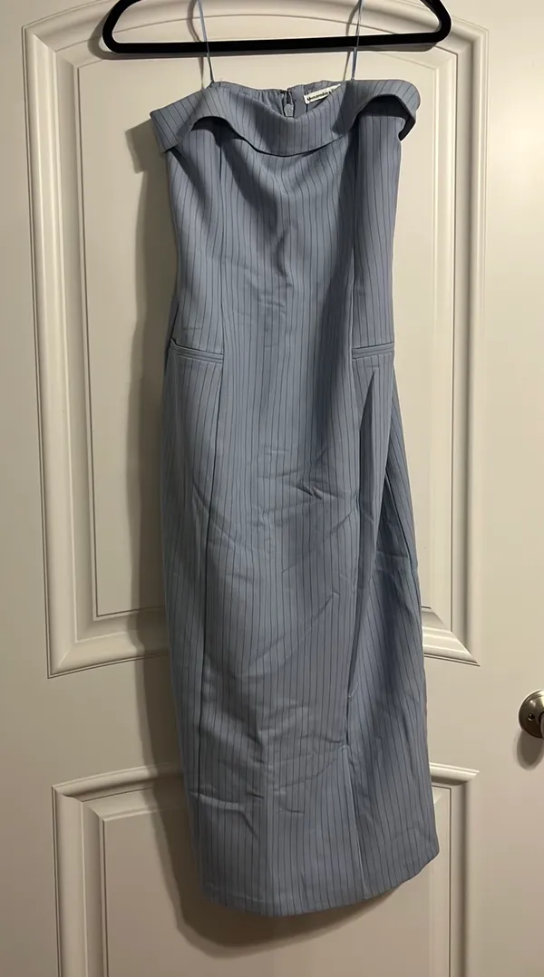 Abercrombie Strapless Tailored Midi Dress - Image 2