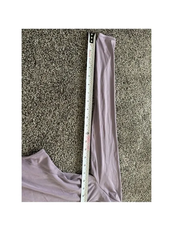 Lululemon Nulu Square Neck Long Sleeve Bodysuit Purple XS - Image 5