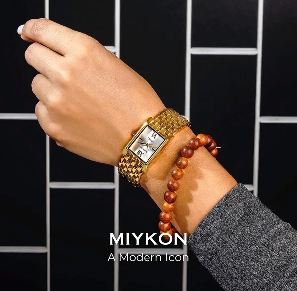 New gold watch with - Image 5