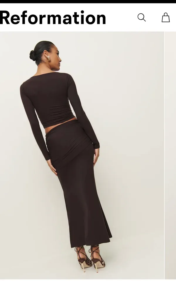 Reformation Emi Knit Two Piece skirt set - Image 2