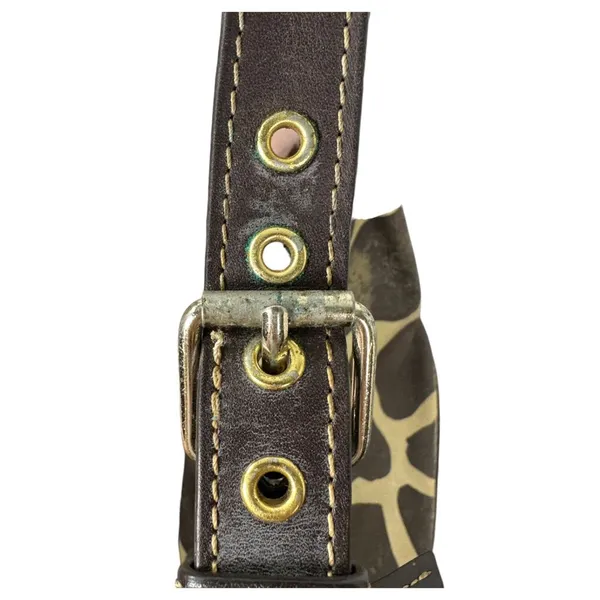 Dooney & Bourke Giraffe Print Belt Strap Shoulder Bag - Image 4