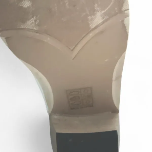 White, Silver & Black Embroidered Mod Calf Western Cowboy Boots - Image 6