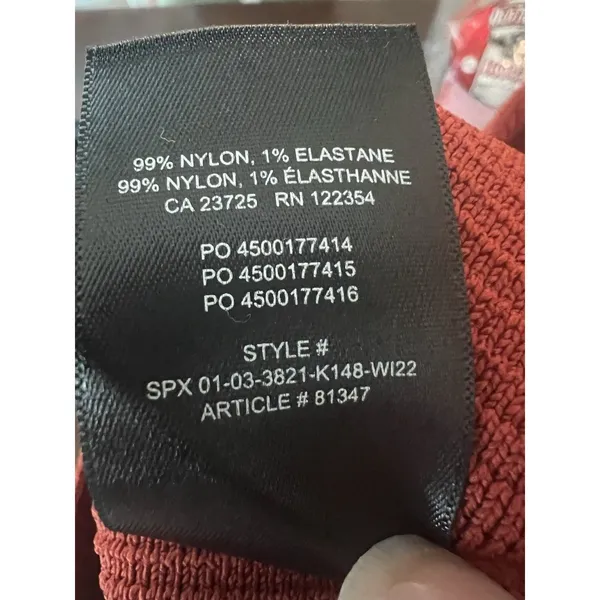 Aritzia Babaton Sculpt Knit‎ Crop Top Size XS Rust - Image 6