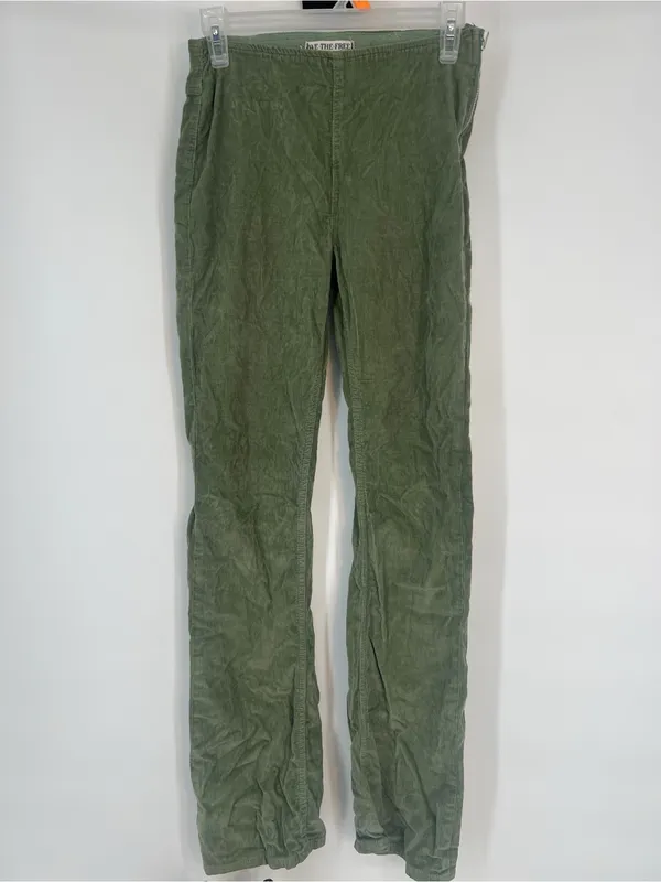We the free  Green Corduroy flat front Pants - Image 2
