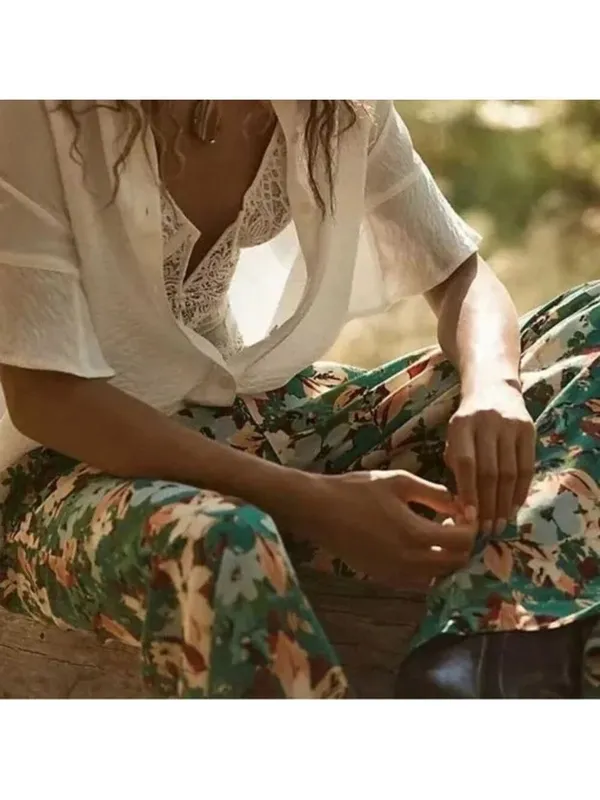 Plenty by Tracy Reese Wide Leg Pants - Image 5