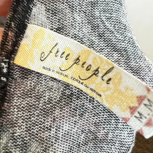Free People Long Sleeve Top Boho‎ Bohemian Medium - Image 5