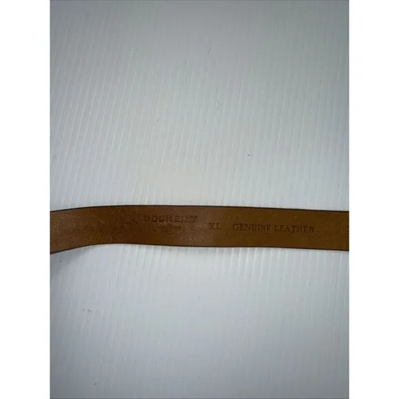 Dockers Men's 1" in‎ Wide Genuine Leather Braided Belt Brown NWT 35-38" - Image 3