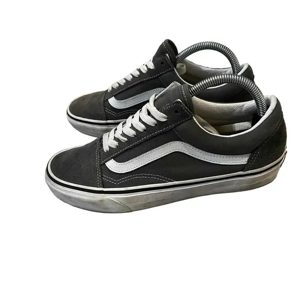 Vans Old Skool Grey Low-Top Lace-Up Unisex Sneakers Size Men 8‎ / Women 9.5 - Image 5