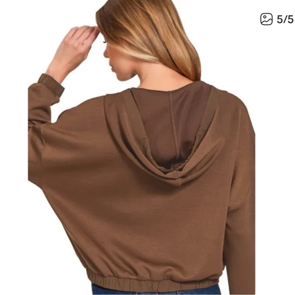 Zenana soft zip up hoodie. S - Image 10