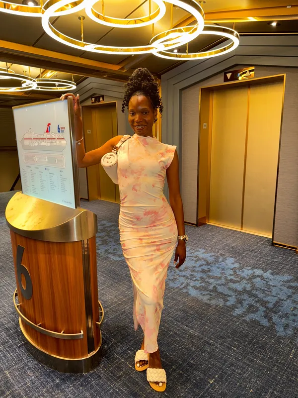 Floral Maxi Dress Shein Pink - Image 2