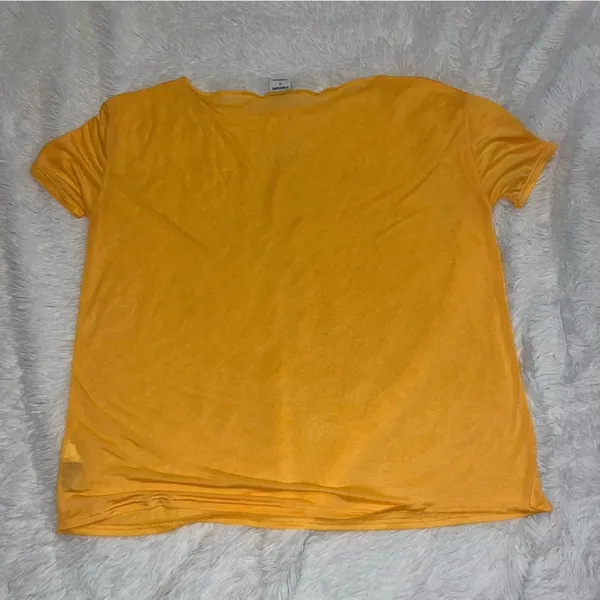 Gymshark Women’s Orange See Through Oversized Mesh Athletic Top XL Extra Large - Image 3