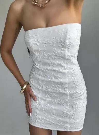 Princess Polly White Mini Dress - Image 2
