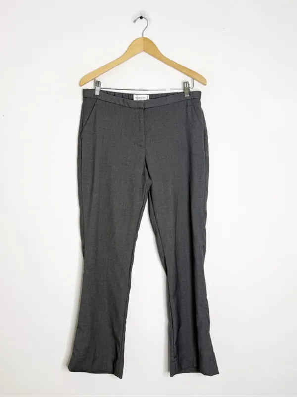 Abercrombie & Fitch Gray Trouser Pants Size 10 Short Mid Rise Career - Image 3
