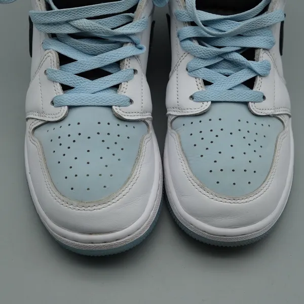 Jordan 1 Mid SE GS Ice Blue Black White DV1337-104 5.5Y Women 7 Sneaker - Image 11