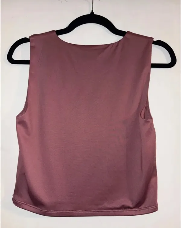 The Workshop Mauve Pink Crop Tank Top – Size Large (NWT) - Image 3