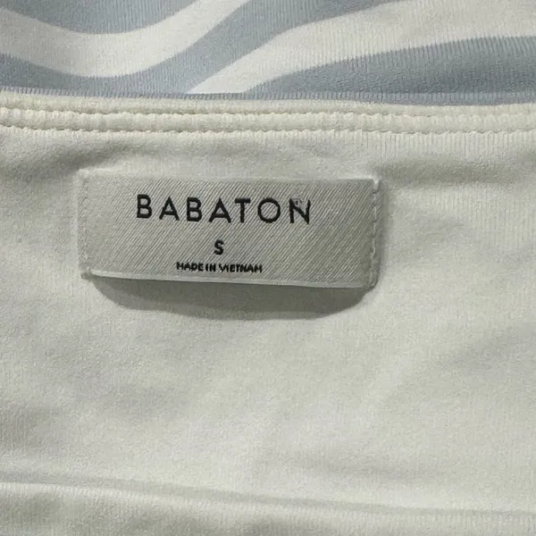 Aritzia Babaton Striped One Piece White Blue Bodysuit Women’s Small - Image 4
