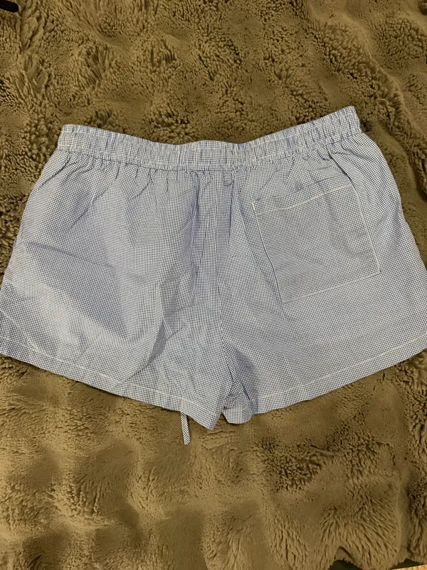 Gingham Shorts Blue Size M - Image 3