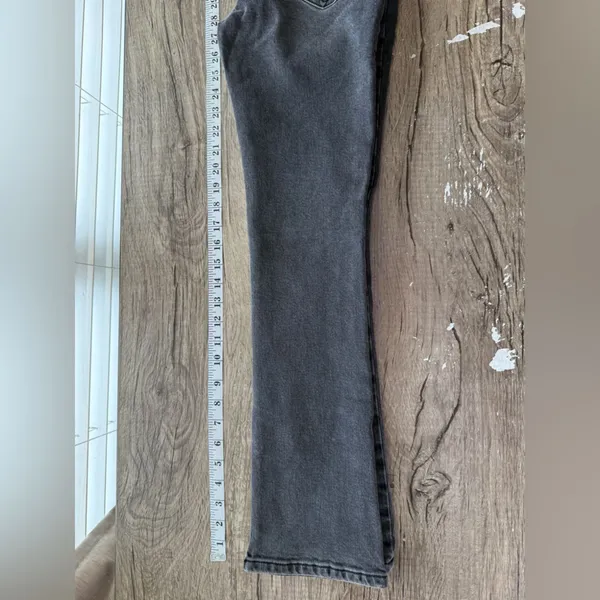 Free People We The Free Jeans Sz 25 Black‎ Faded Low Maintenance Mid Rise Crop Boot Cut Boho - Image 7