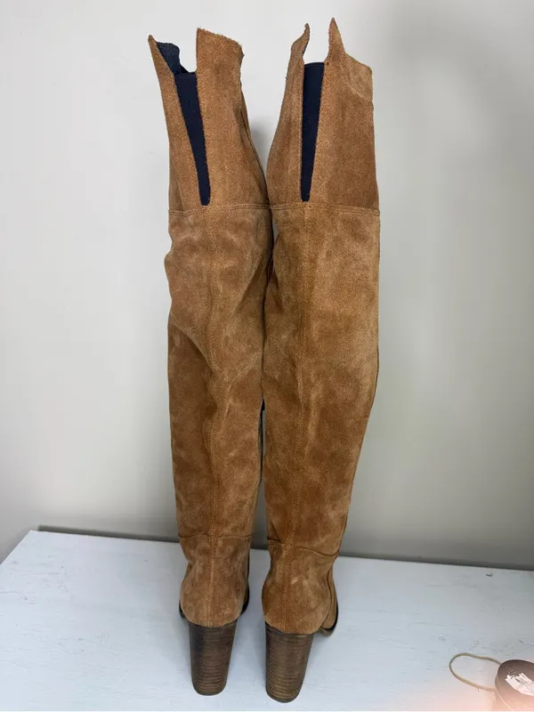 Mark Jenkins OTK Tan Suede Boot 9 - Image 3