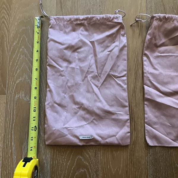 Two authentic Miu Miu dustbag for shoes. Barely Used. - Image 6