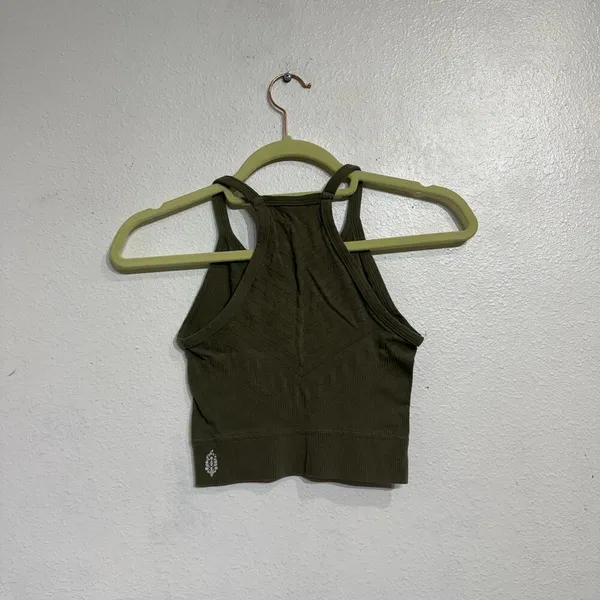 Free People Movement Black Gone Adrift Seamless Yoga Crop Top Sz S - Image 8