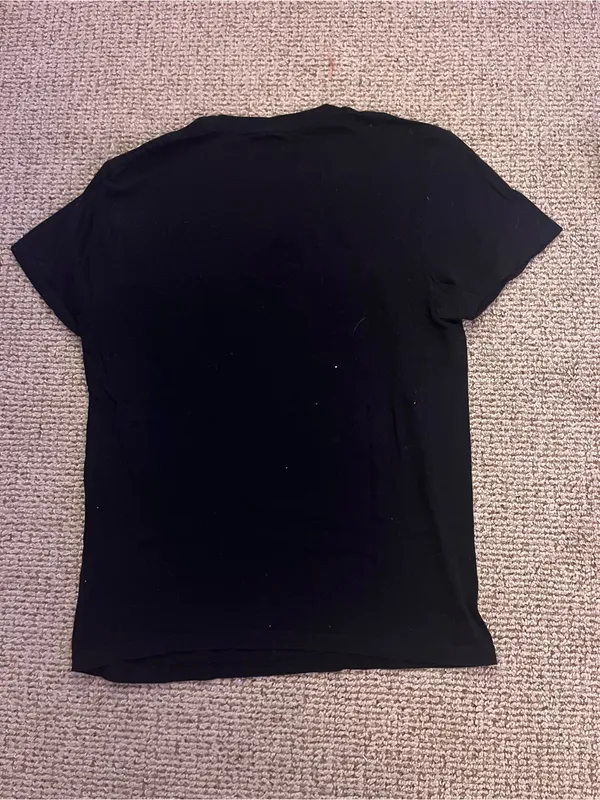 Sabrina Carpenter Black Short-Sleeve Graphic Tee with Red Logo - Image 3