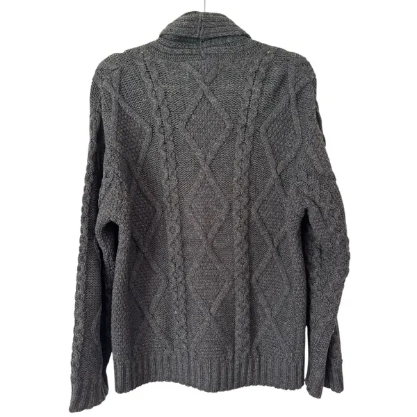 Aran Crafts Ireland Merino Wool Cable Knit Cardigan Sweater Size Small - Image 2