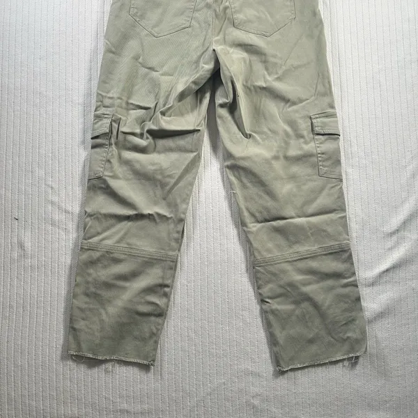 Crosby Womens Size 2 Cargo Pants Khaki Utility Straight Leg Raw Hem NWt - Image 7