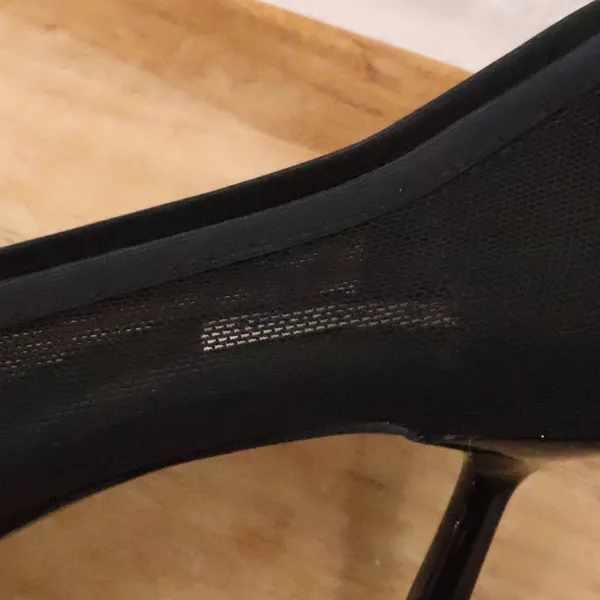 Steve Madden Black Mesh Pointed‎ Toe Stiletto Pumps Womens Career Size 8.5Heels - Image 4