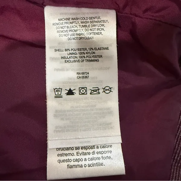 Columbia Dandi Camp Insulated Quilted Vest Women’s Small Maroon Red Mock Neck - Image 7