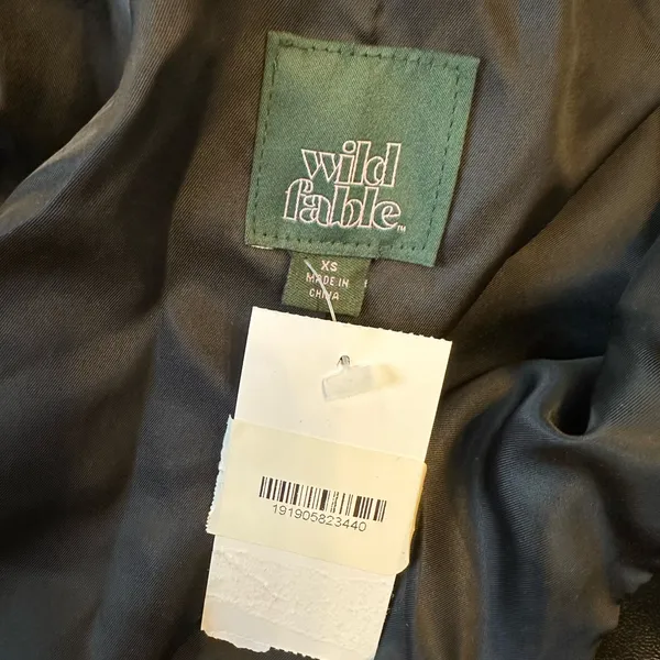 Wild Fable Women’s Black Zipper/Snap Jacket XS NWT - Image 8
