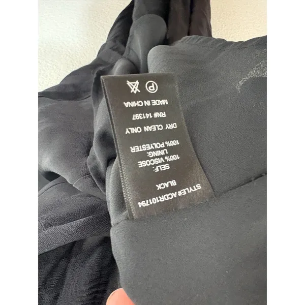 NWT ASTR The Label Black Deep V Satin Midi Dress Size Small Cocktail Wedding - Image 7