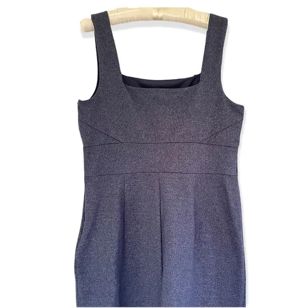 Banana Republic factory charcoal fitted knit midi dress 14 NWT - Image 4