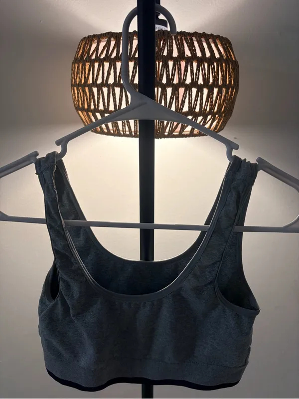 Lucky Brand Heather Gray Sports Bralette - Image 4
