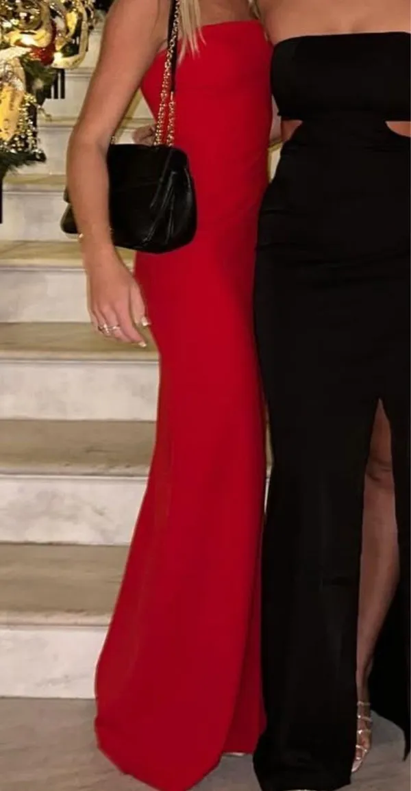 Club L London Maxi Dress Red - Image 4