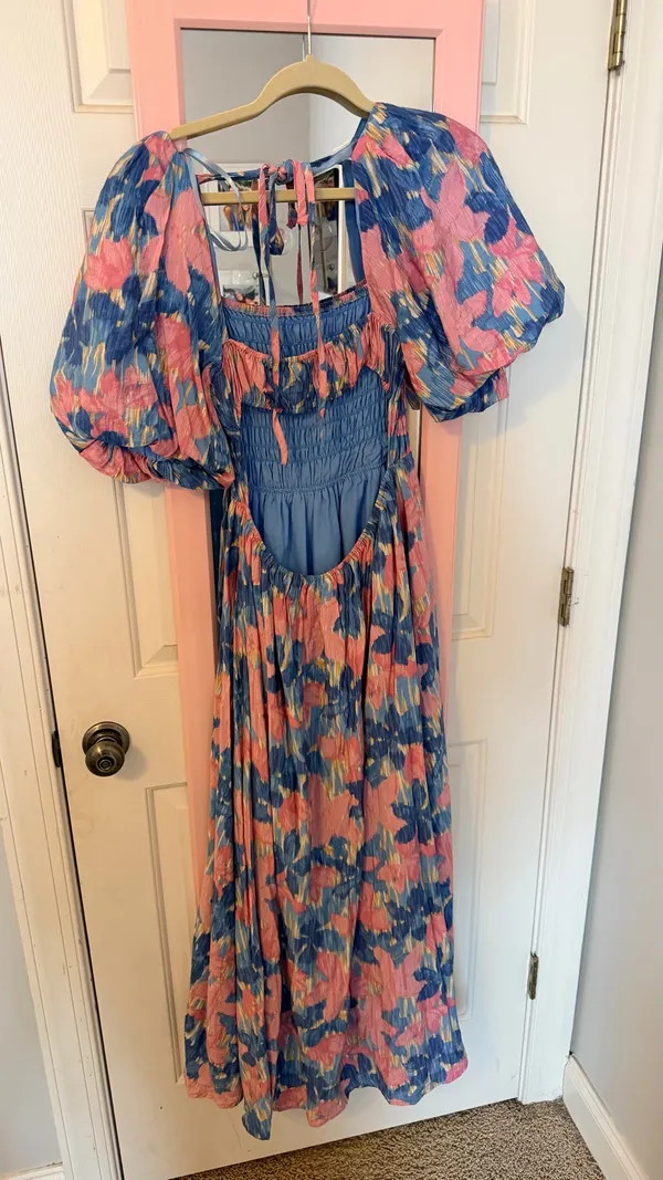 Floral Maxi Vestique Dress - Image 2