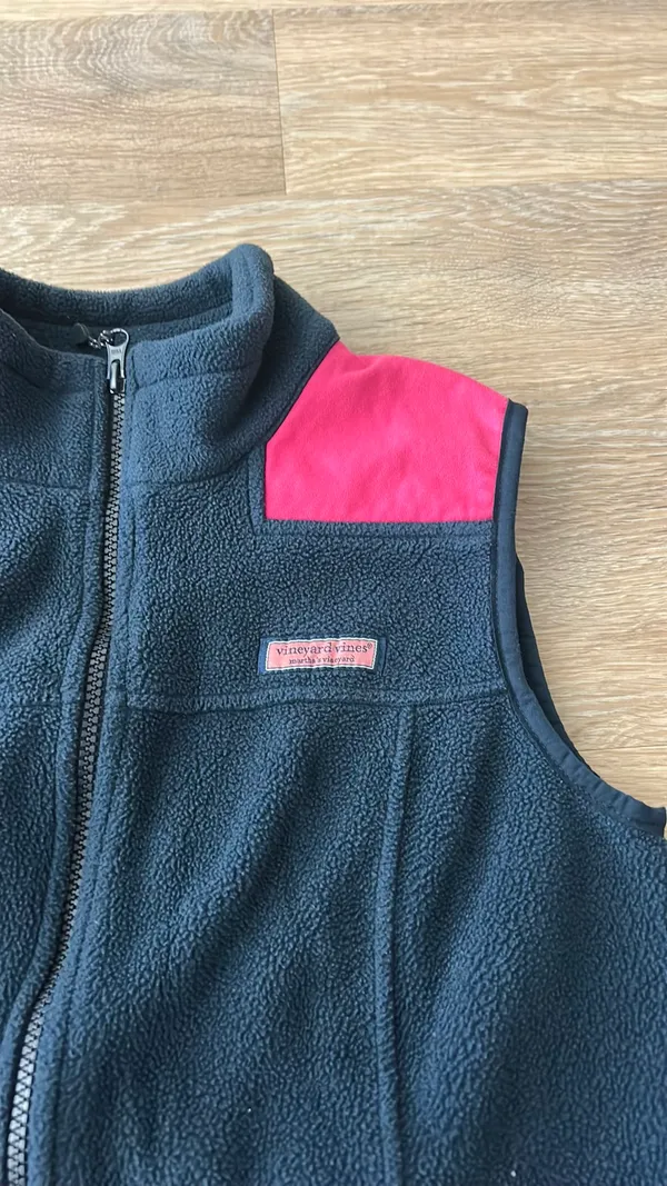 Vineyard Vines Vest Fleece Blue - Image 2