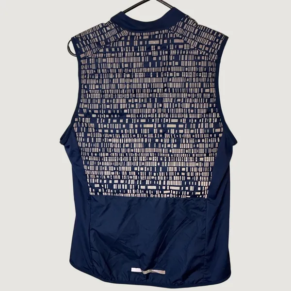 Nike Aeroloft Running Vest Womens Medium Navy Blue Quilted Down Puffer 800497 - Image 3