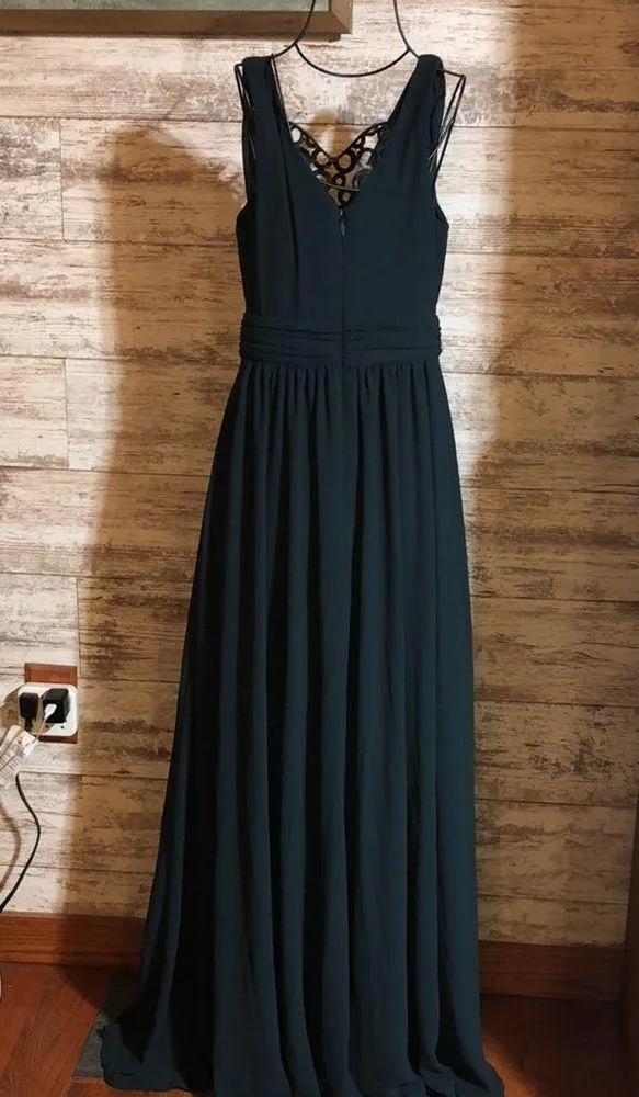 Lulus bridesmaids Thoughts of Hue Emerald Green Surplice Maxi Dress medium​​ - Image 10