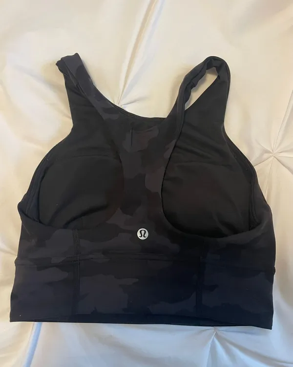 Lululemon Black Camo Sports Bra - Image 3