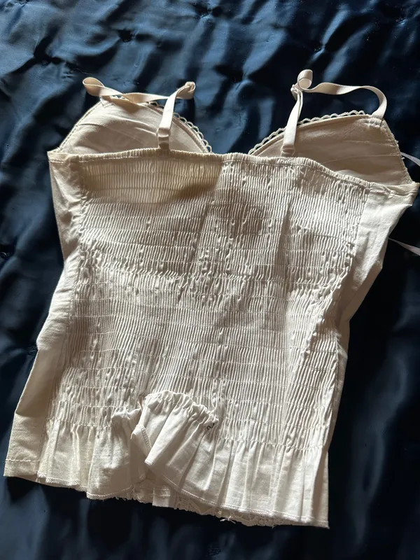 Corset White Top Cute Lolita Style - Image 3