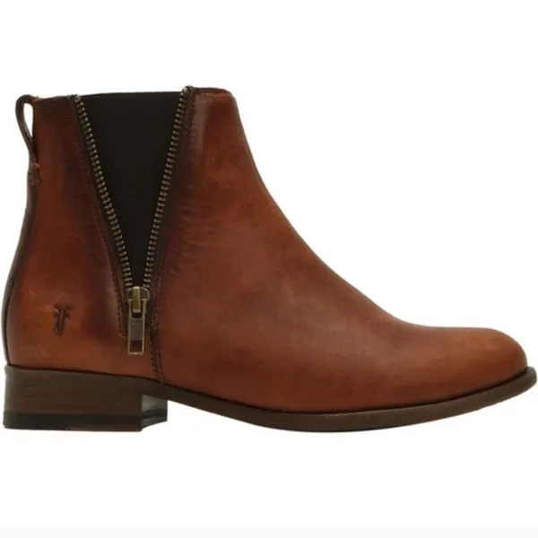 Frye Carly Zip Chelsea Booties Size 6 New In Box - Image 2