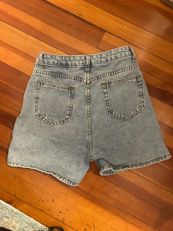 Long denim shorts Gray Size 2 - Image 2