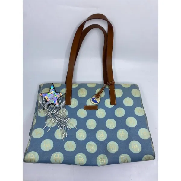 DOONEY & BOURKE Blue Brown Shoulder Bag Customized - Image 2