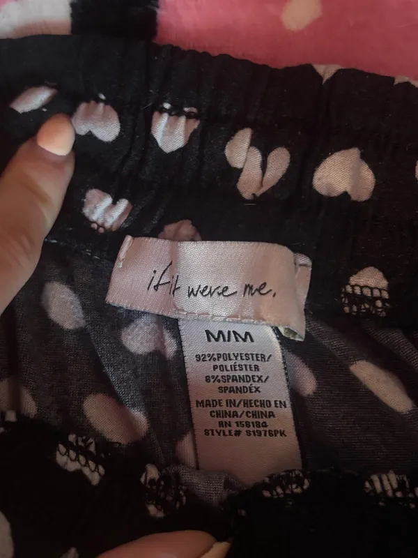If It Were Me Heart Pajama Bottoms - Image 2