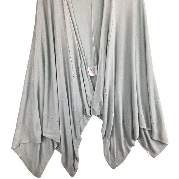 Lululemon Sweater Wrap Shrug Draped Size‎ OS Silk Blend Light Blue Super Soft - Image 4