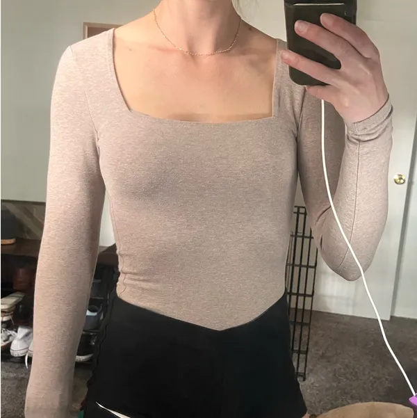 Abercrombie Pink Bodysuit Long Sleeve S - Image 3