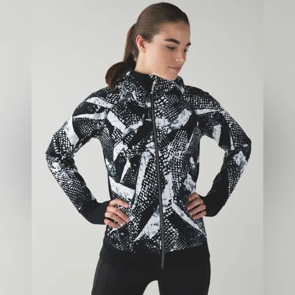 Lululemon Scuba Hoodie III Static Mist White Black / Black - Image 2
